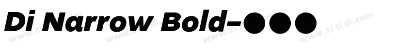 Di Narrow Bold字体转换
